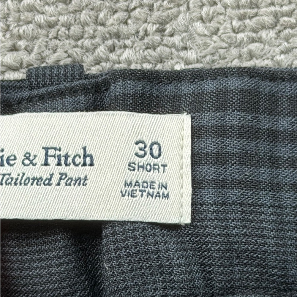 Abercrombie & Fitch Sloane Tailored Pants Women 30 Gray Wide-Leg Plaid Old Money - Picture 4 of 8